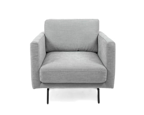 Floor Model Abby Fabric Chair With Black Metal Legs