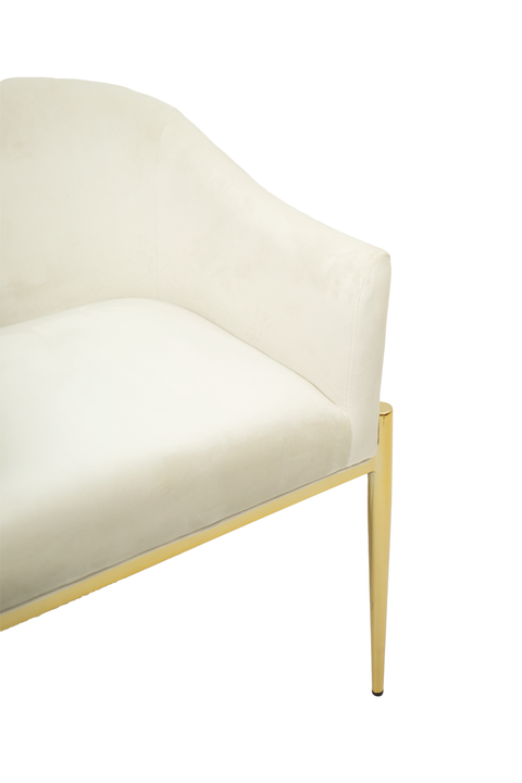 Ainsley Velvet Dining Chair Gold
