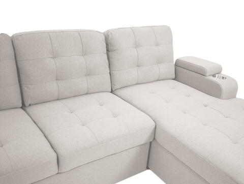 Alonso Sleeper U-shaped sectional - Oatmeal