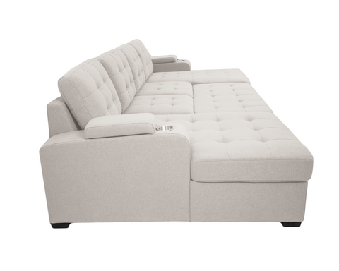 Alonso Sleeper U-shaped sectional - Oatmeal