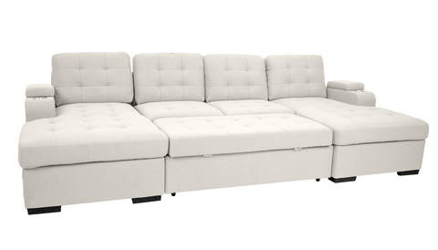 Alonso Sleeper U-shaped sectional - Oatmeal