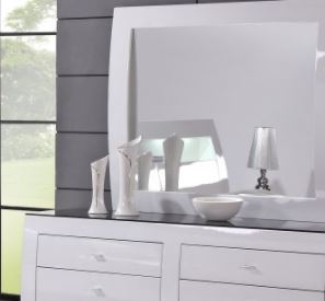 Metro White Bedroom Mirror Only