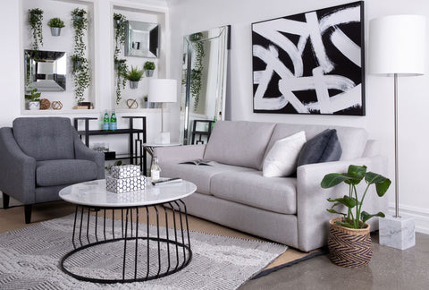 Corbin Fabric Sofa - Hotel Grey