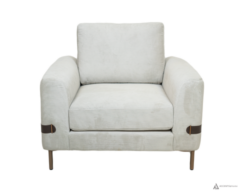 Chandler Corduroy Fabric Chair- Beige Farm 151