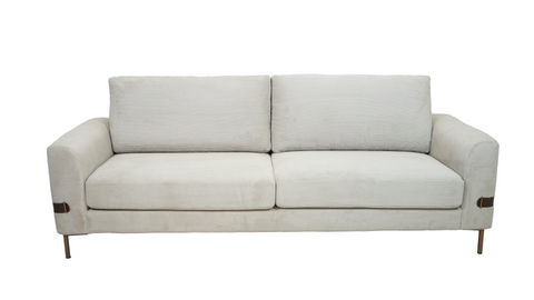 Chandler Corduroy Fabric Sofa - Horizontal Lines