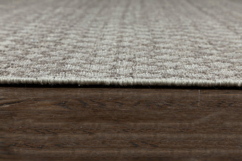COSCO HAND WOVEN RUG TAUPE/IVORY