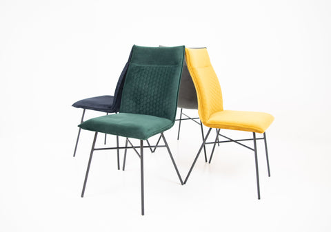 Chanel Dining Chair - Green Velvet Set of 2