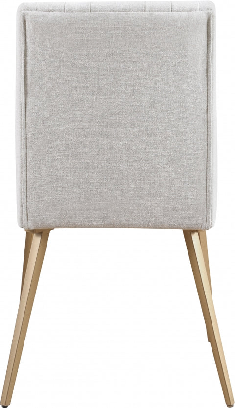 Eleanor Fabric Dining Chair - Cream Fabric