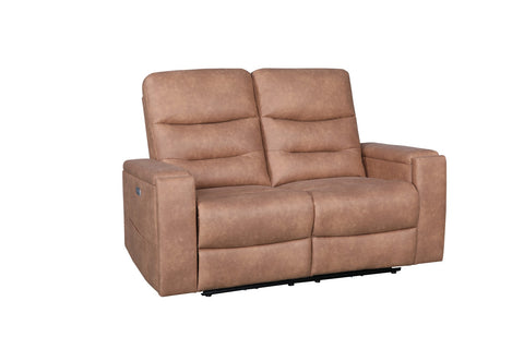 Roche  Power Recliner Loveseat- Steam Brown