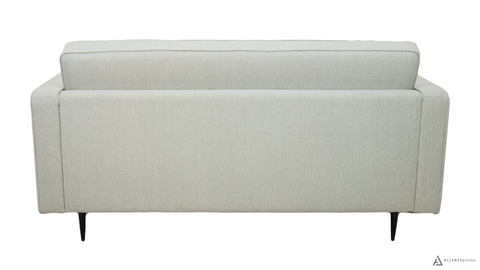 Lucas Mid Century Fabric Loveseat - Oatmeal Fabric