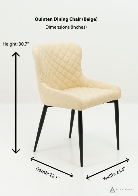 Quinten Upholstered Dining Chair - Beige