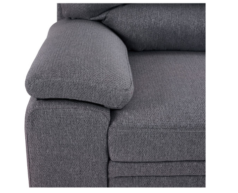 Boston Pop-Up Sectional Sofa Bed with Right-Facing Chaise- Grey, Charcoal