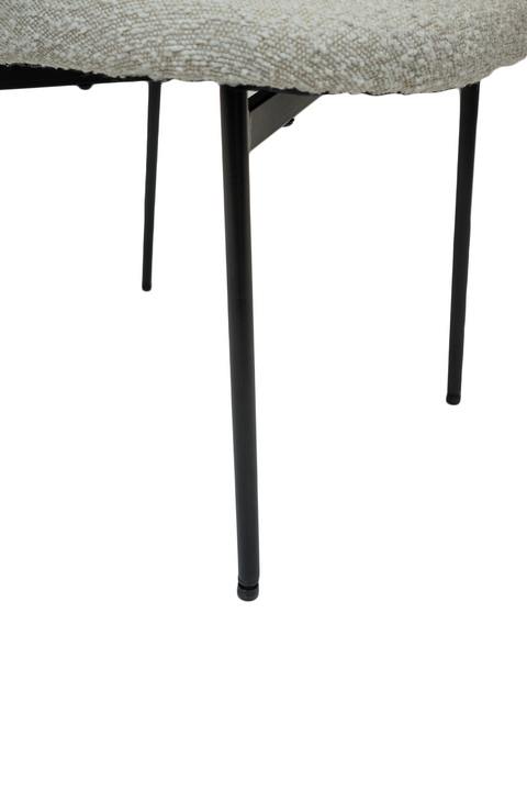 Vashi Dining Chair - Linen Boucle'