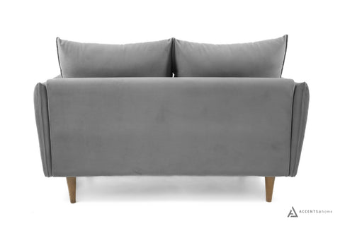 West Mid Century Velvet Loveseat