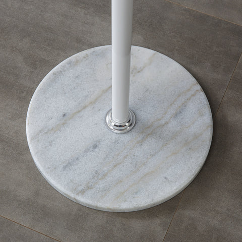 White Coat Rack with Marble-White