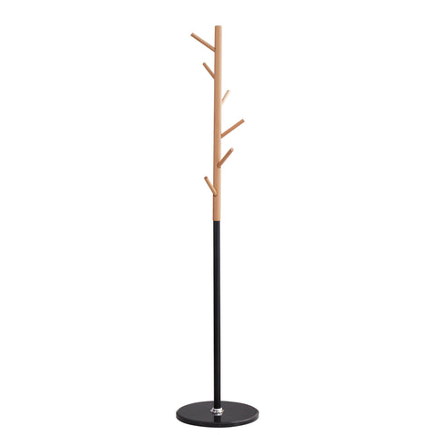 Detah Coat Rack with Marble-Black