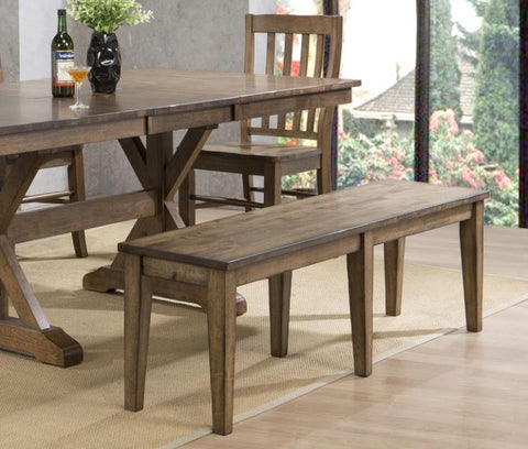 Carmel Rustic Brown Dining Room 60" Bench DC355R