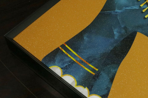 Sedona Set of 4 Alloy Matt - Black Frame Wall Art