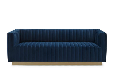 velvet blue couch