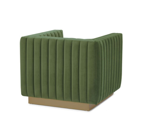 Elba Mid Century Chair - Velvet Green