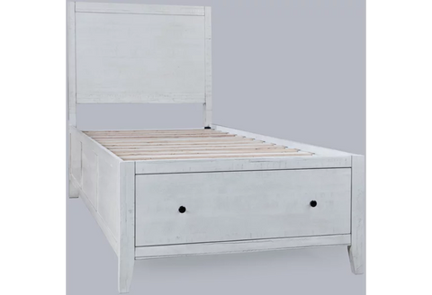 Maxton Twin Storage Bed Ivory