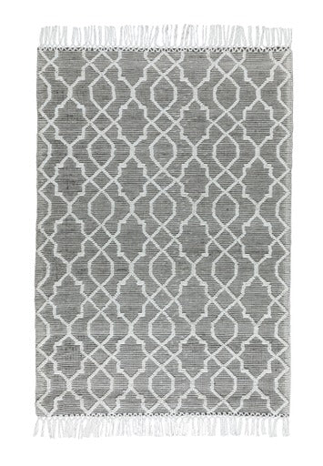 CIMO HAND WOVEN RUG IVORY/GRAPHITE
