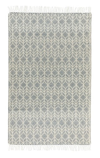 CIMO HAND WOVEN RUG IVORY/BLUE