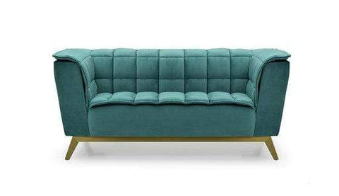 Allister Velvet Loveseat-Green