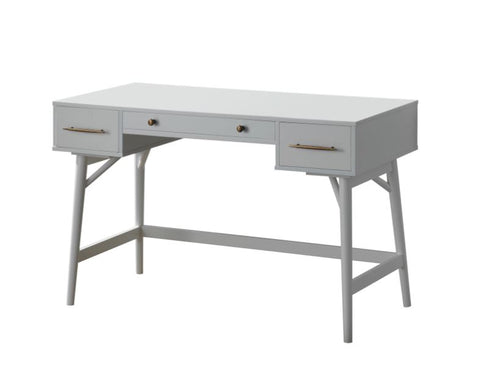 3-Drawer Writing Desk-White
