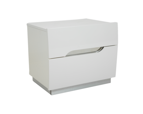 Zoe Glossy White Night stand