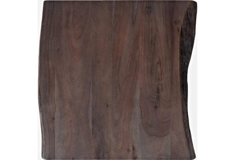 Nature's Edge Square End Table Slate Brushed Grey