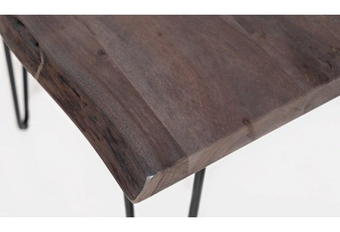 Nature's Edge Square End Table Slate Brushed Grey
