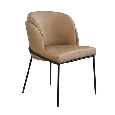 Angelo Faux Leather Dining Chair - Tan