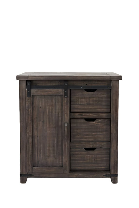 vendor-unknown Home Accents Madison County 32''  Barn Door Accent Cabinet - Vintage Brown (5349685821593)