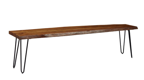 vendor-unknown Kitchen & Dining Nature's Edge Dining Bench 48" - Chestnut