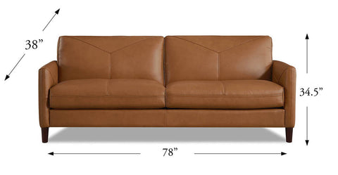 Glenwood Genuine Leather Sofa