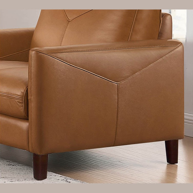 Glenwood Genuine Leather Accent Chair
