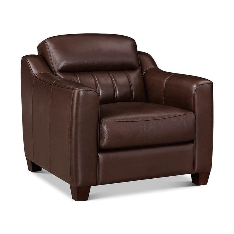 Nolan Genuine Leather Accent Chair