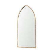 Giovanna Gold Metal Frame Pointed Arch Vanity Mirror
