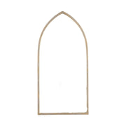 Giovanna Gold Metal Frame Pointed Arch Vanity Mirror