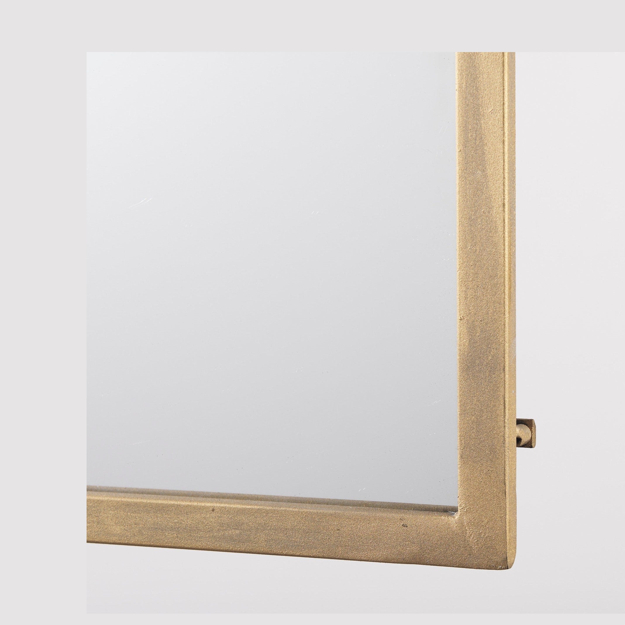 Giovanna Gold Metal Frame Pointed Arch Vanity Mirror