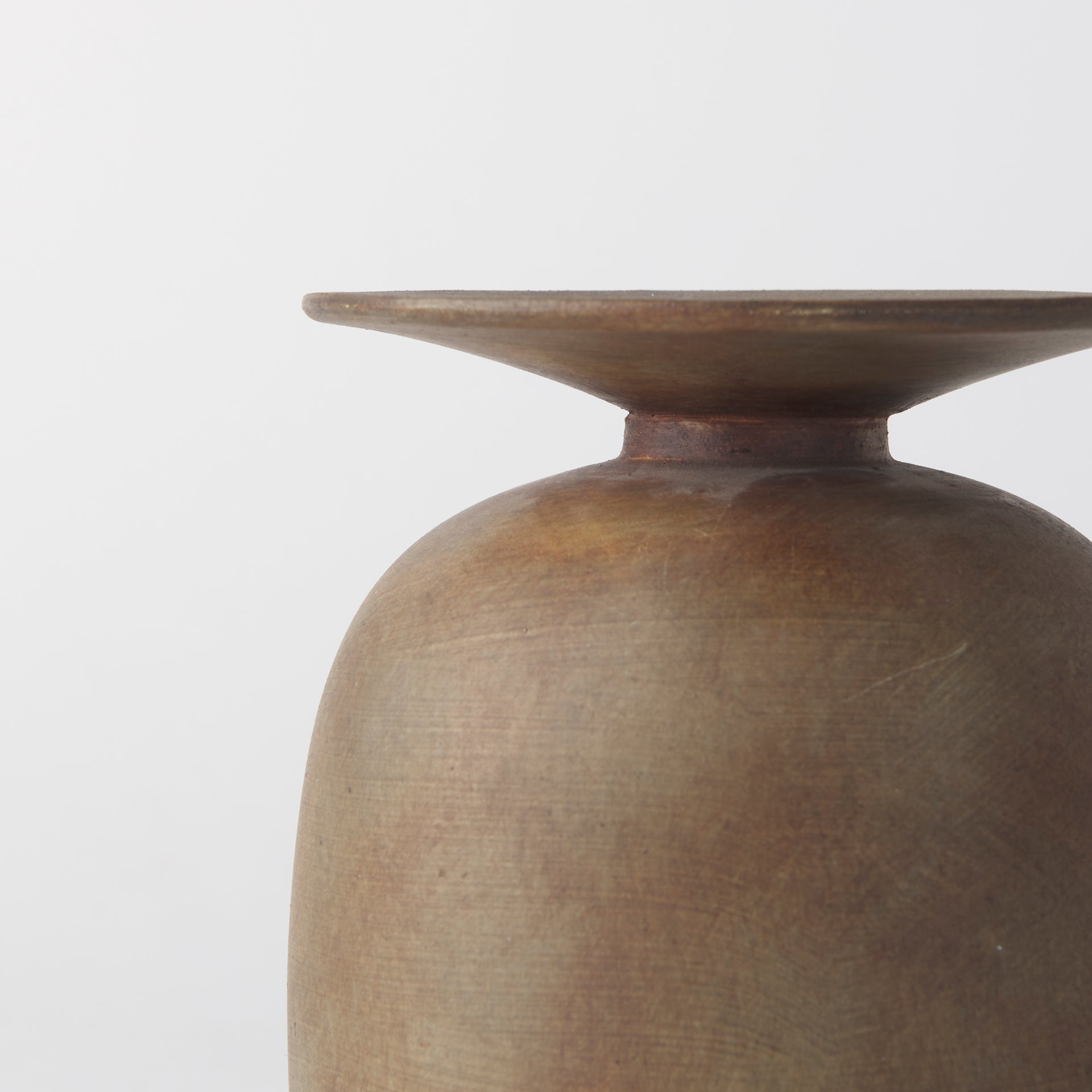 Rylee 7.7H Medium Brown Ceramic Vase