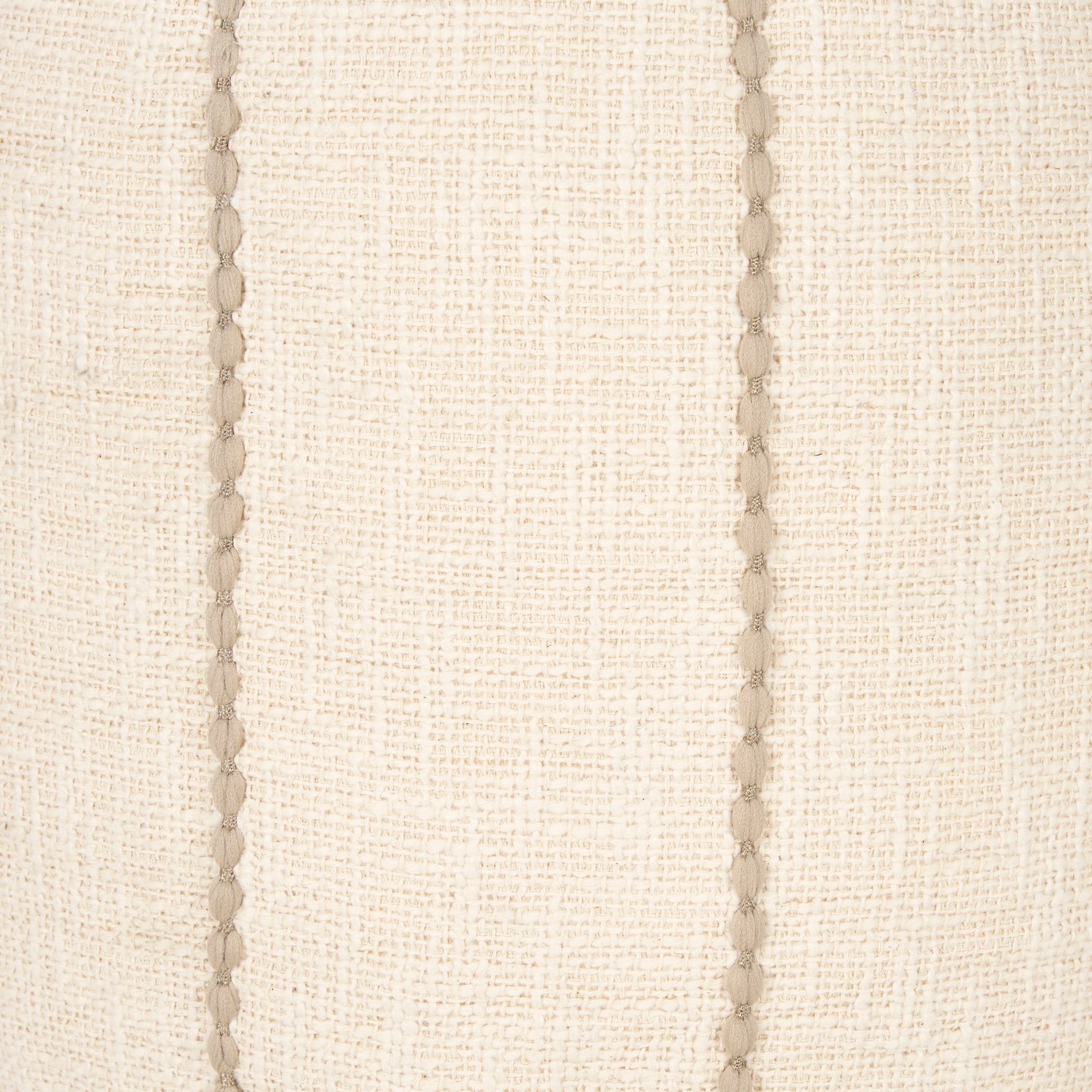Sachi Beige w/ Stitching Pouf