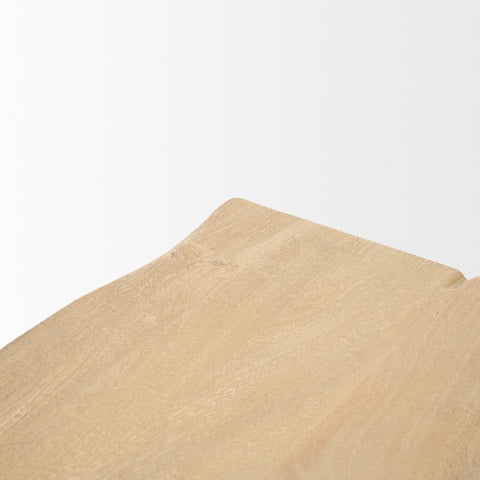 Sekou Light Brown Wooden Craftsman Console Table