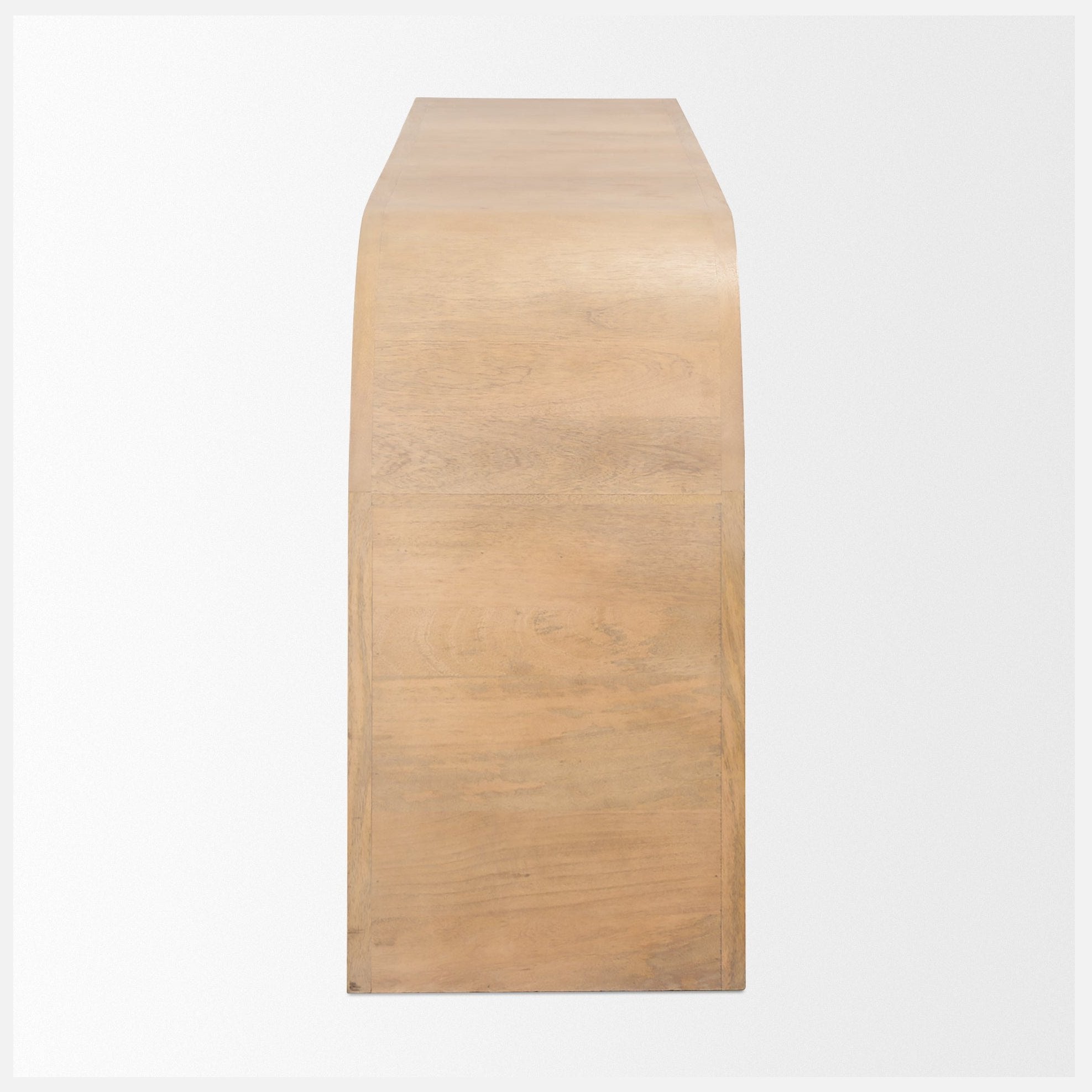 Sorina 72" Solid Mango Wood Sideboard with Reverse Fluted Doors
