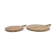Karana Natural Solid Wood Round Serving Boards