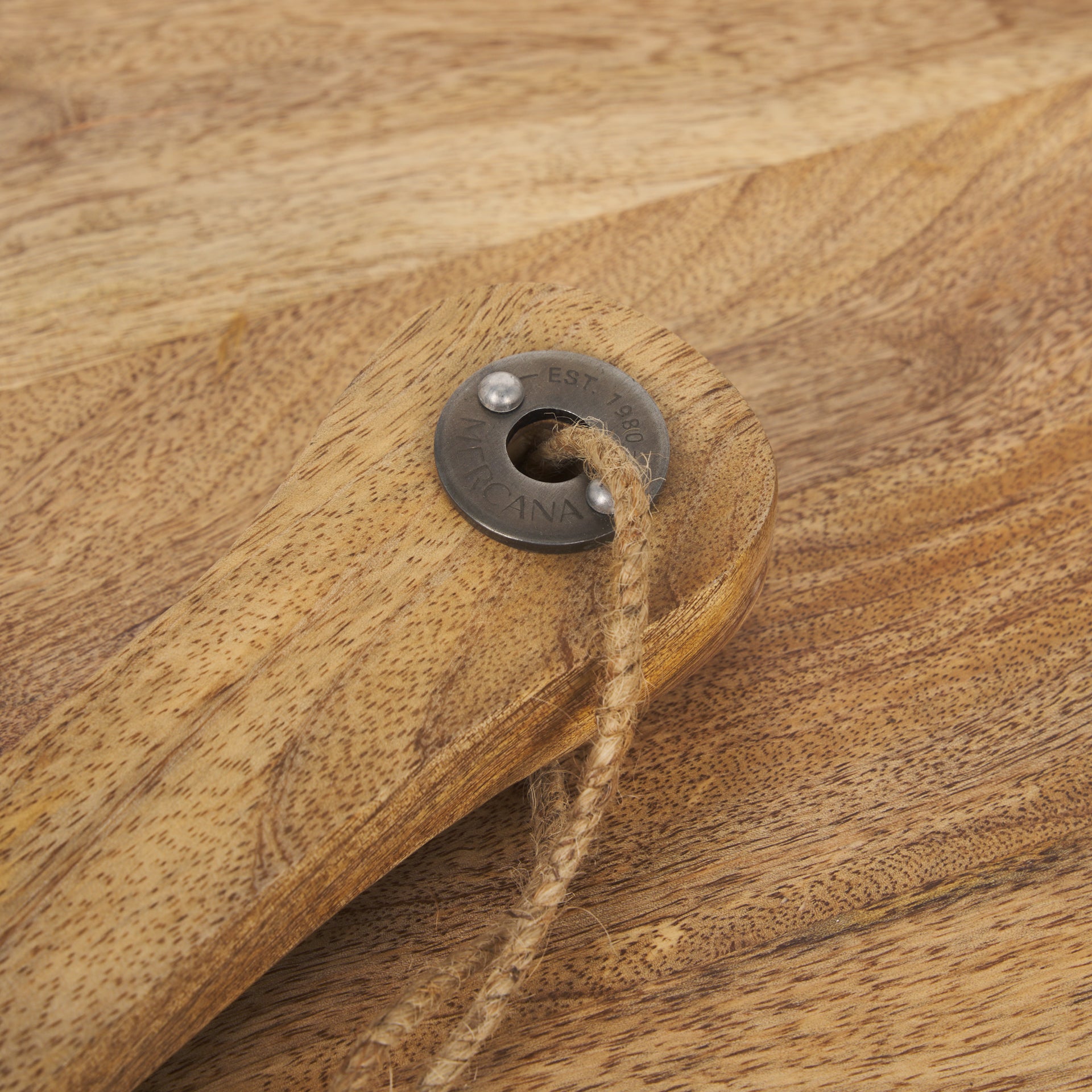 Karana Natural Solid Wood Round Serving Boards