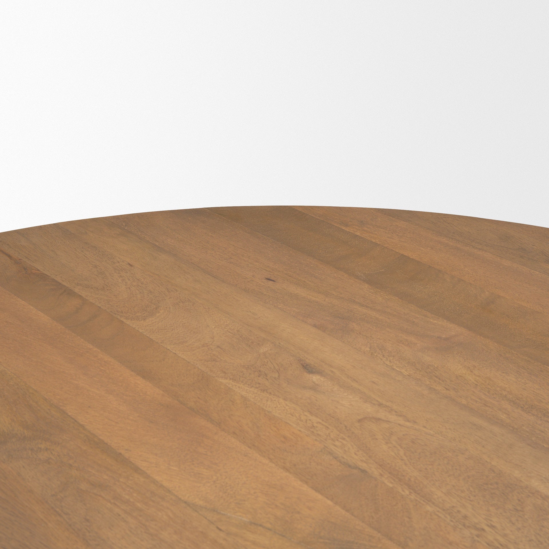 Swanson 60" Light Brown Wood Round Pedestal Dining Table