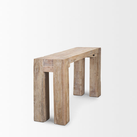 McArthur Whitewash Reclaimed Wood Console Table