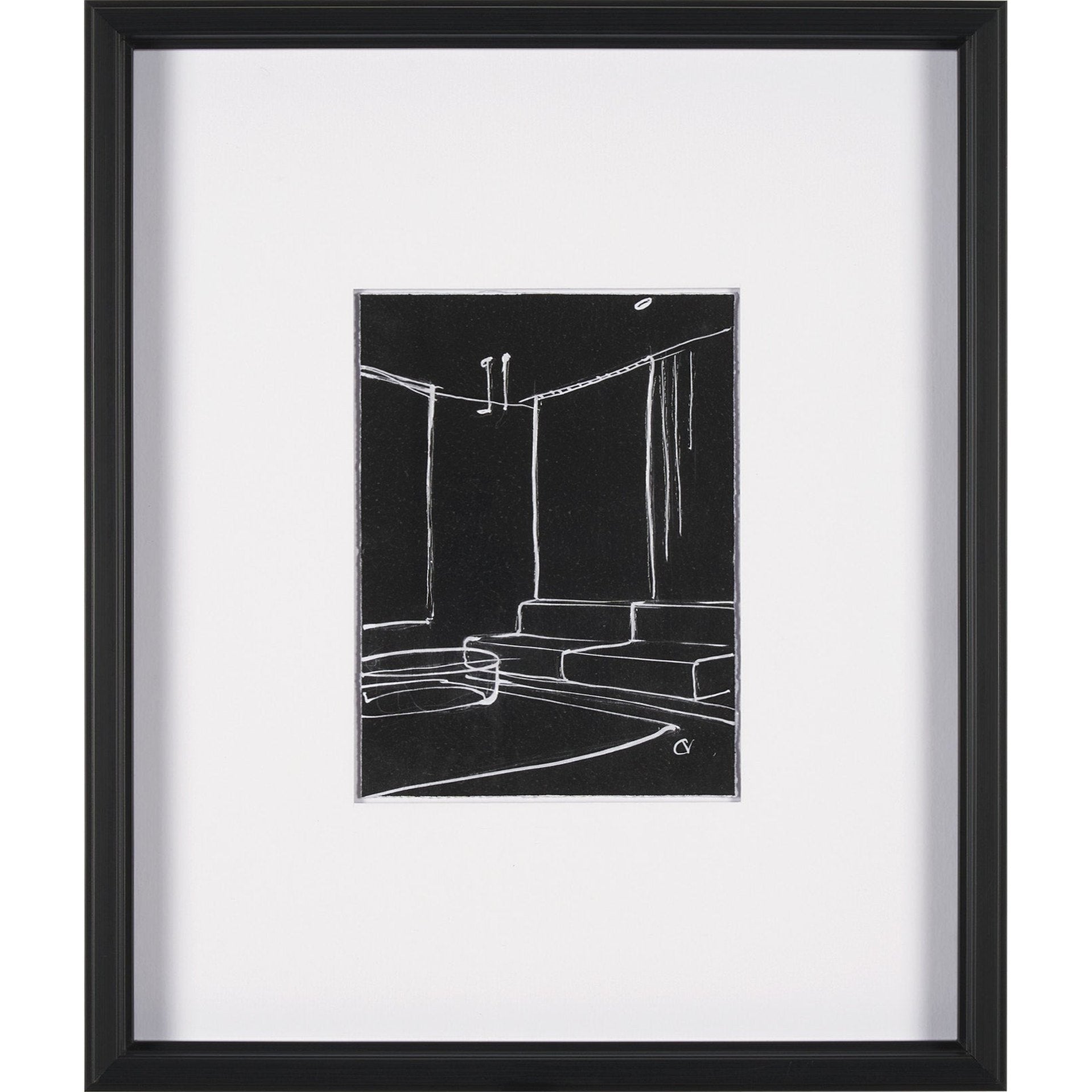 Interior Sketch by Mercana Studio a  Framed Art Print